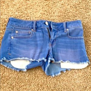 American eagle super stretch jean shorts